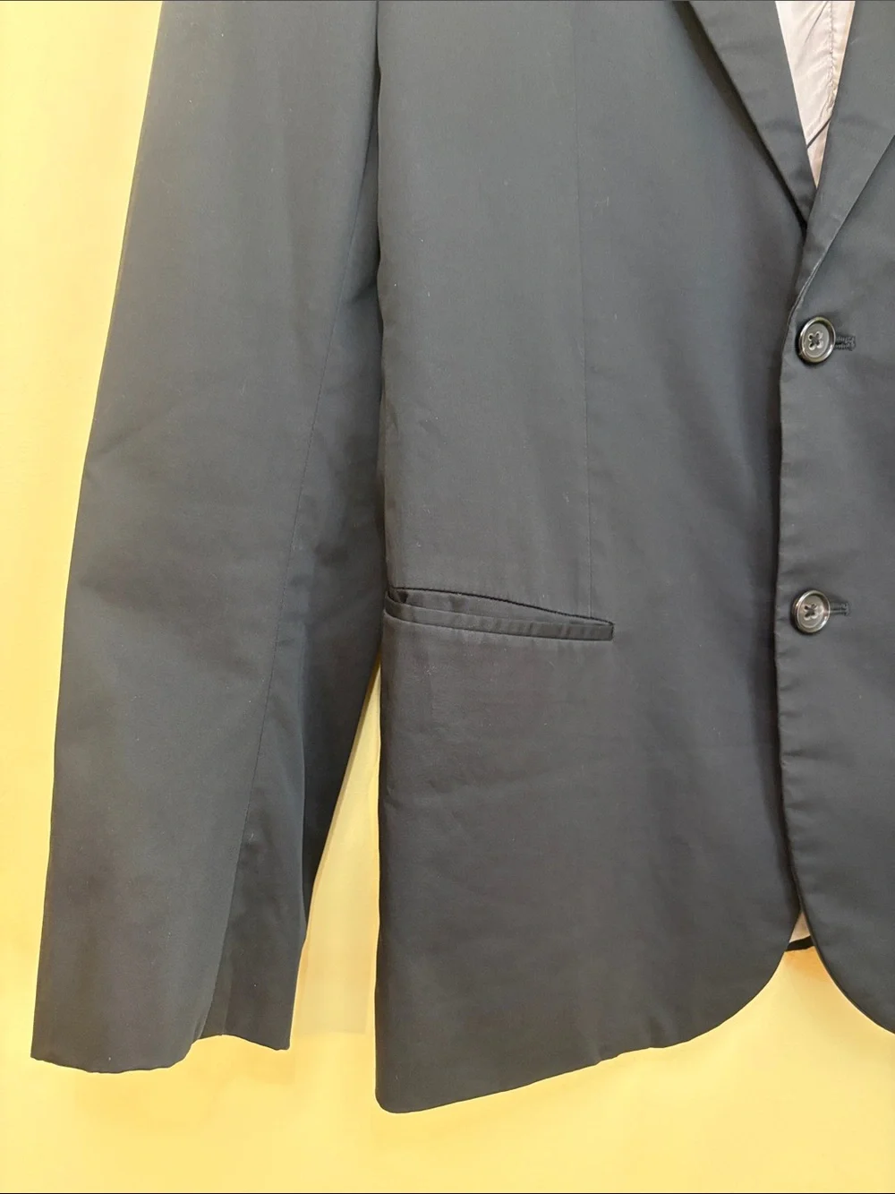 Jil Sander | Black Tailor Made Two-Button Made in Italy Blazer 48 IT/EU 38 US